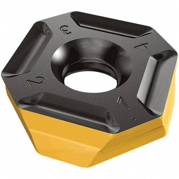 Iscar - BLR500 MFW Grade IC330 Carbide Milling Insert - TiCN/TiN Finish, 7.4mm Thick, 25mm Corner Radius - USA Tool & Supply