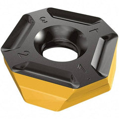 Iscar - H690 TNKX160610 TR Grade IC330 Carbide Milling Insert - TiCN/TiN Finish, 0.394" Thick, 0.472" Inscribed Circle, 0.79mm Corner Radius - USA Tool & Supply