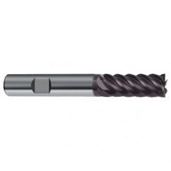 8mm Dia. - 63mm OAL - 45° Helix Firex Carbide End Mill - 6 FL - USA Tool & Supply