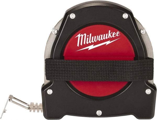 Milwaukee Tool - 100' x 3/8" Tape Measure - 1/8" Graduation - USA Tool & Supply