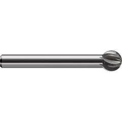 Harvey Tool - 3/8" Diam 270° Wrap Angle 0.324" LOC 6-Flute Uncoated Undercut End Mill - Exact Industrial Supply