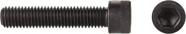 Made in USA - 3/4-10 UNC Hex Socket Drive, Socket Cap Screw - Alloy Steel, Black Oxide Finish, Fully Threaded, 3-1/2" Length Under Head - USA Tool & Supply