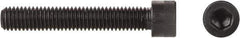 Made in USA - 1/2-13 UNC Hex Socket Drive, Socket Cap Screw - Alloy Steel, Black Oxide Finish, Fully Threaded, 2-1/2" Length Under Head - USA Tool & Supply
