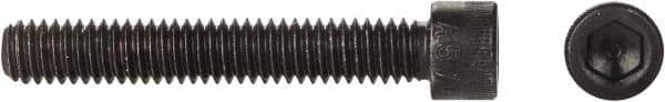 Made in USA - 5/16-18 UNC Hex Socket Drive, Socket Cap Screw - Alloy Steel, Black Oxide Finish, Fully Threaded, 1-3/4" Length Under Head - USA Tool & Supply