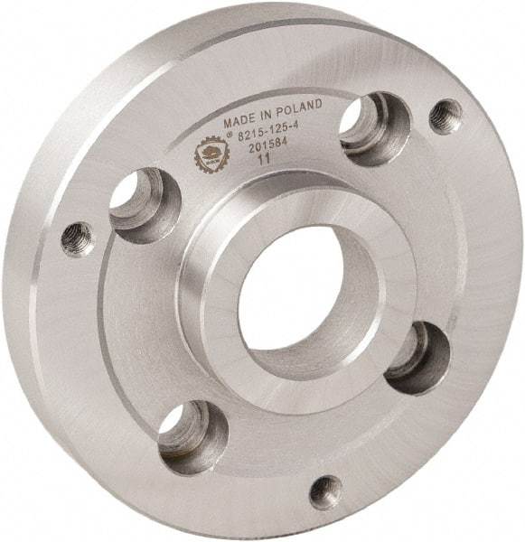 Bison - Adapter Back Plate for 5" Diam Bison Set-Tru Lathe Chucks - A1/A2-5 Mount, 35mm Through Hole Diam - USA Tool & Supply