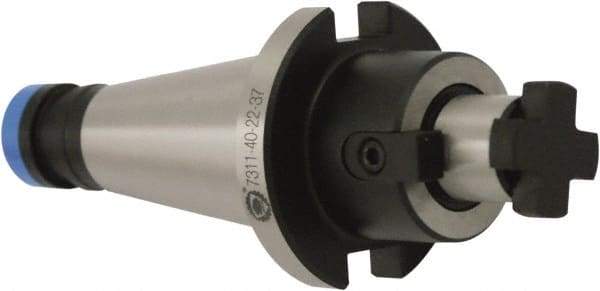 Bison - NMTB50 Taper Shank 2" Pilot Diam Shell Mill Holder - 1-7/8" Flange to Nose End Projection, 4-7/8" Nose Diam - Exact Industrial Supply