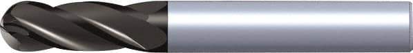 Kennametal - 20mm Diam, 38mm LOC, 4 Flute Solid Carbide Ball End Mill - TiAlN Finish, Single End, 104mm OAL, 20mm Shank Diam - USA Tool & Supply