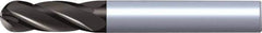 Kennametal - 20mm Diam, 38mm LOC, 4 Flute Solid Carbide Ball End Mill - TiAlN Finish, Single End, 104mm OAL, 20mm Shank Diam - USA Tool & Supply
