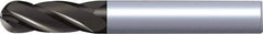 Kennametal - 20mm Diam, 38mm LOC, 4 Flute Solid Carbide Ball End Mill - TiAlN Finish, Single End, 104mm OAL, 20mm Shank Diam - USA Tool & Supply
