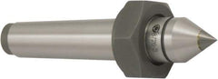 Bison - 1.24" Head Diam, Standard Point Solid Dead Center - 4MT Morse Taper, 14mm Point Diam - USA Tool & Supply