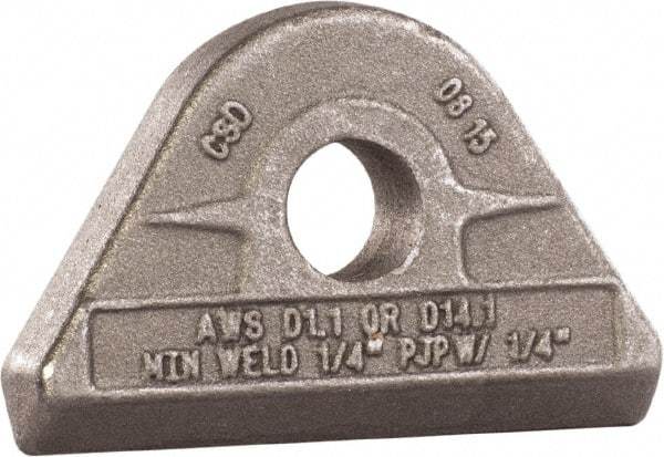 Mag-Mate - 43/64" ID, 4,000 Lb Capacity Pad Eye - Carbon Steel - USA Tool & Supply