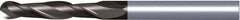 Kennametal - 20mm Diam, 38mm LOC, 2 Flute Solid Carbide Ball End Mill - TiAlN Finish, Single End, 100mm OAL, 20mm Shank Diam, Spiral Flute - USA Tool & Supply