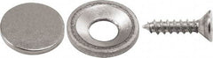Mag-Mate - 1/8" Long x 9/16" Wide x 9/16" High, Magnetic Touch Latch - Neodymium & Steel, with Nickel Plated Finish - USA Tool & Supply