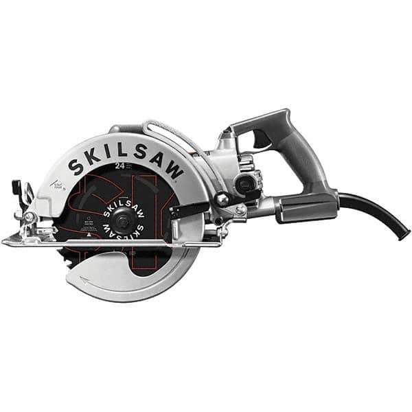 Skilsaw - 15 Amps, 8-1/4" Blade Diam, 4,700 RPM, Electric Circular Saw - 120 Volts, 8' Cord Length, 7/8" Arbor Hole, Left Blade - USA Tool & Supply