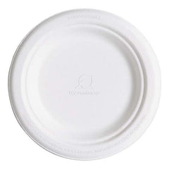 ECO PRODUCTS - Renewable & Compostable Sugarcane Plates, 6", 1000/Carton - USA Tool & Supply