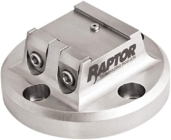Raptor Workholding - 1-1/2" Jaw Width, 2" High Dovetail Vise - For Use with 4 & 5 Axis Workholding Systems - USA Tool & Supply