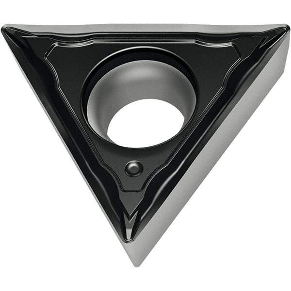 Walter - TCMT FM4 Grade WSM30S Turning Insert - TiAlN+Al2O3+(Al) Finish, 60° Triangle, 9.53mm Inscr Circle, 3.97mm Thick, 0.8mm Corner Radius - USA Tool & Supply