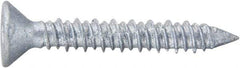 Powers Fasteners - 3/16" Diam, 2-3/4" OAL, Phillips Drive, Concrete Screw & Masonry Fastener - Stainless Steel, Perma-Seal Finish, Includes #3 Phillips Bit - USA Tool & Supply