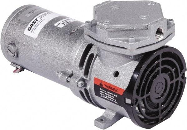 Gast - Diaphragm-Type Vacuum Pumps Horsepower: 1/8 Cubic Feet per Minute: 0.70 - USA Tool & Supply