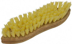 O-Cedar - 1" Bristle Length, Polypropylene Scrub Brush - 9" Long x 2-1/2" Wide Head, 9" OAL, Beige, Foam Block - USA Tool & Supply