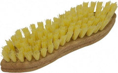 O-Cedar - 1" Bristle Length, Tampico Scrub Brush - 11" Long x 3" Wide Head, 11" OAL, Beige, Wood Block - USA Tool & Supply