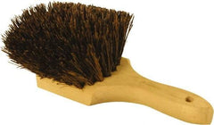 O-Cedar - 2" Bristle Length, Palmyra Utility Scrub Brush - 9" Long x 3" Wide Head, 9" OAL, Black, Wood Block - USA Tool & Supply