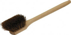 O-Cedar - 2" Bristle Length, Palmyra Utility Scrub Brush - 20" Long x 3" Wide Head, 20" OAL, Beige, Wood Block - USA Tool & Supply