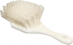 O-Cedar - 2" Bristle Length, Nylon Utility Scrub Brush - 9" Long x 3" Wide Head, 9" OAL, White, Foam Block - USA Tool & Supply