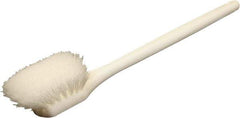 O-Cedar - 2" Bristle Length, Nylon Utility Scrub Brush - 20" Long x 3" Wide Head, 20" OAL, White, Foam Block - USA Tool & Supply