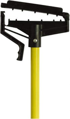 O-Cedar - 60" Standard Fiberglass Quick Connect Mop Handle - 1" Handle Diam, 1 to 5" Wet Mop Head Band, Use with Wet Mops - USA Tool & Supply