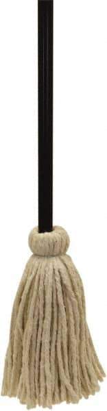 O-Cedar - White Deck Mop - 20" Long x 3-1/2" Wide Head, 48" Long Handle, Cotton Head - USA Tool & Supply