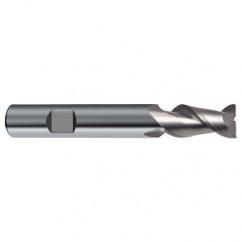 14mm Dia. - 83mm OAL - 45° Helix Bright Carbide End Mill - 2 FL - USA Tool & Supply