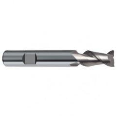 14mm Dia. - 83mm OAL - 45° Helix Bright Carbide End Mill - 2 FL - USA Tool & Supply