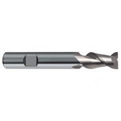 3mm Dia. - 57mm OAL - 45° Helix Bright Carbide End Mill - 2 FL - USA Tool & Supply