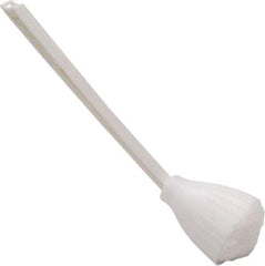 O-Cedar - 13" OAL Toilet Bowl Swab - Acrylon Bristles, Plastic Handle, White - USA Tool & Supply