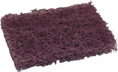 O-Cedar - 6" Long x 3-1/2" Wide x 7/8" Thick Scouring Pad - Heavy-Duty, Purple - USA Tool & Supply