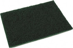 O-Cedar - 9" Long x 6" Wide x 1/2" Thick Scouring Pad - Heavy-Duty, Green - USA Tool & Supply