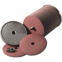 Sait - 5" Diam 7/8" Hole 36 Grit Fiber Disc - Aluminum Oxide, 10,000 Max RPM - USA Tool & Supply