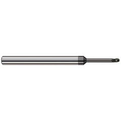 Harvey Tool - Ball End Mills; Mill Diameter (mm): 0.80 ; Mill Diameter (Inch): 1/32 ; Mill Diameter (Decimal Inch): 0.0310 ; Number of Flutes: 3 ; Length of Cut (Decimal Inch): 0.0460 ; Material: Solid Carbide - Exact Industrial Supply