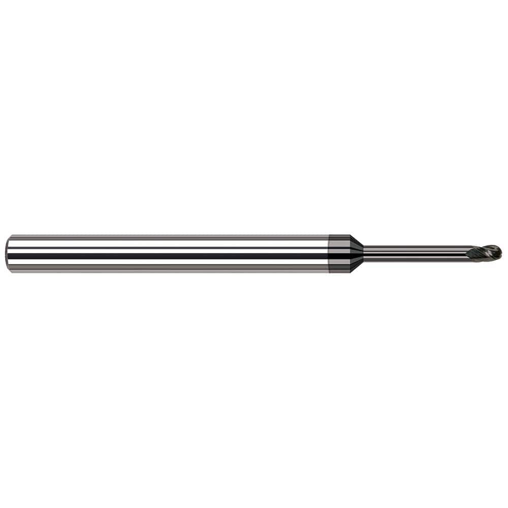 Harvey Tool - Ball End Mills; Mill Diameter (Inch): 5/64 ; Mill Diameter (Decimal Inch): 0.0780 ; Number of Flutes: 3 ; Length of Cut (Decimal Inch): 0.1170 ; Material: Solid Carbide ; Overall Length (Inch): 2-1/2 - Exact Industrial Supply