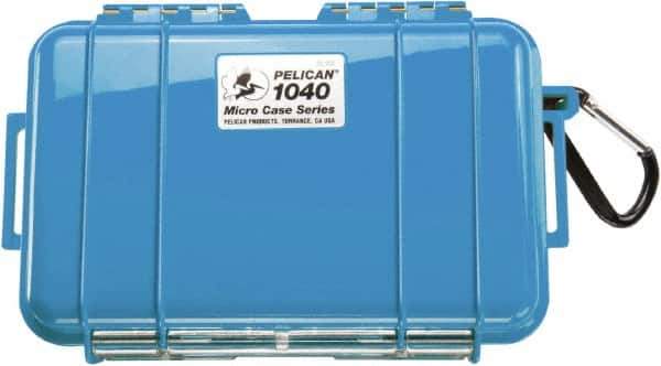 Pelican Products, Inc. - 5-1/16" Wide x 2-1/8" High, Clamshell Hard Case - Blue, Polycarbonate - USA Tool & Supply
