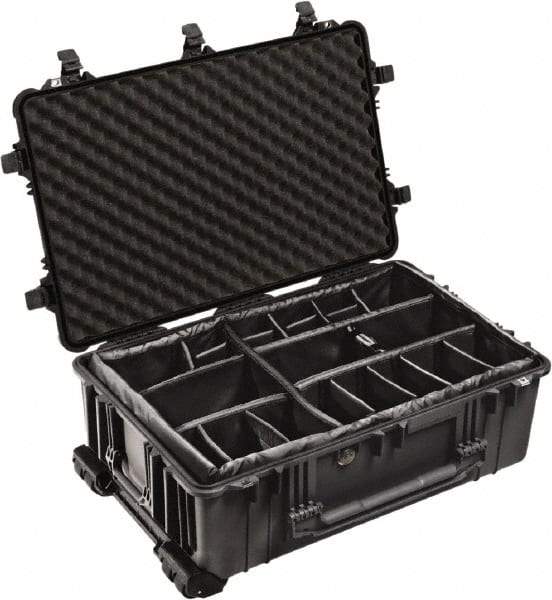 Pelican Products, Inc. - 24-7/32" Wide x 17-31/64" High, Shipping/Travel Case - Black, Polypropylene - USA Tool & Supply