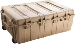 Pelican Products, Inc. - 27-1/8" Wide x 14-3/8" High, Shipping/Travel Case - Tan, Polypropylene - USA Tool & Supply