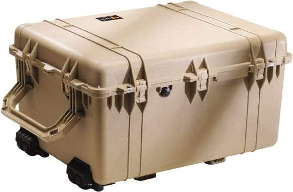 Pelican Products, Inc. - 24-7/32" Wide x 17-31/64" High, Shipping/Travel Case - Tan, Polypropylene - USA Tool & Supply