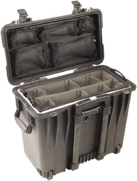 Pelican Products, Inc. - 12" Wide x 18" High, Top Loader Case - Black, Polypropylene - USA Tool & Supply
