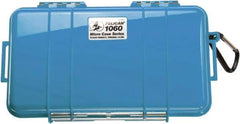 Pelican Products, Inc. - 5-9/16" Wide x 2-5/8" High, Clamshell Hard Case - Blue, Polycarbonate - USA Tool & Supply