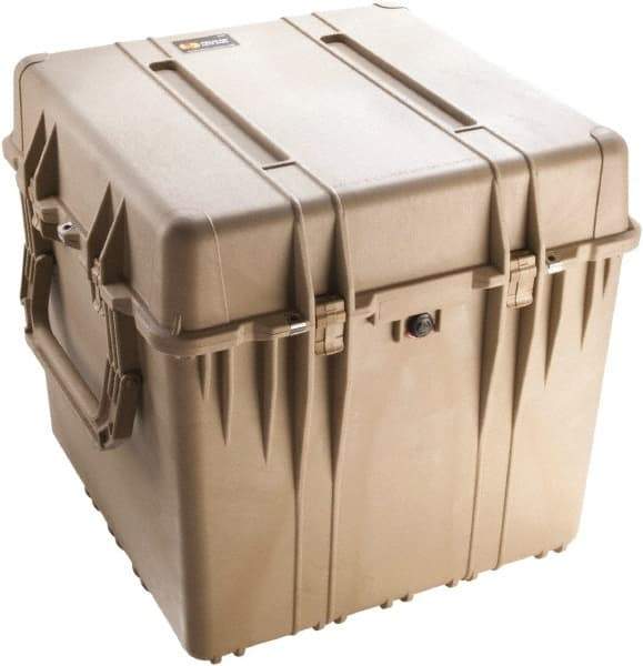 Pelican Products, Inc. - 26-1/2" Wide x 25-1/4" High, Cube Case - Tan, Polypropylene - USA Tool & Supply