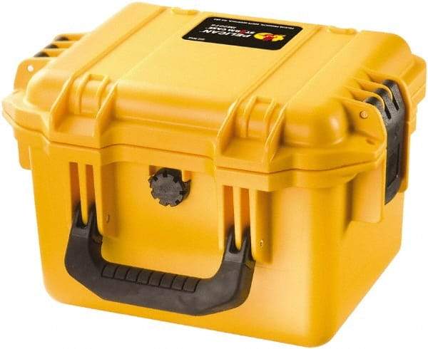Pelican Products, Inc. - 9-51/64" Wide x 7-45/64" High, Clamshell Hard Case - Yellow, HPX High Performance Resin - USA Tool & Supply