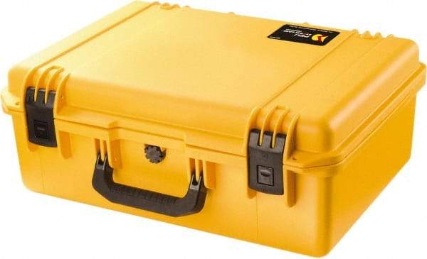 Pelican Products, Inc. - 16" Wide x 8-19/64" High, Clamshell Hard Case - Yellow, HPX High Performance Resin - USA Tool & Supply