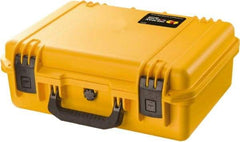 Pelican Products, Inc. - 13-13/32" Wide x 6-45/64" High, Clamshell Hard Case - Yellow, HPX High Performance Resin - USA Tool & Supply